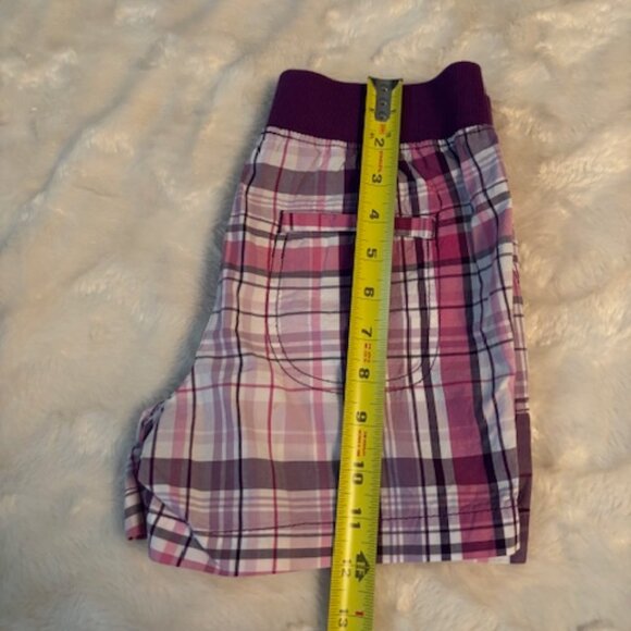 2/$35 Children's Place Purple Plaid Shorts Girls Size 10 NWT - Picture 8 of 13